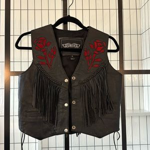 Unik Brand Vintage Leather Vest
